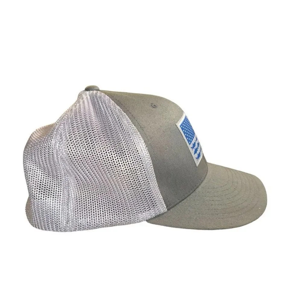 Columbia PFG high crown original flexfit S/M flat brim Hat Cap - Picture 3 of 8